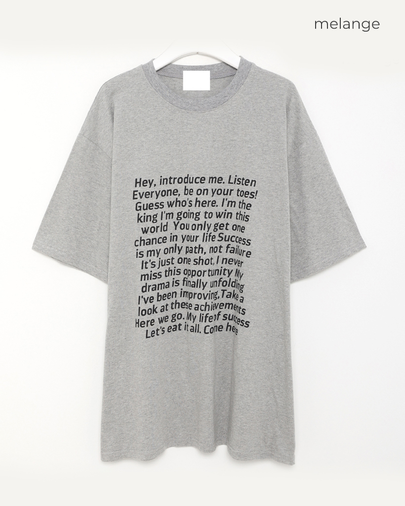ユニセックス) メッセージプリントTシャツ | ファッション通販