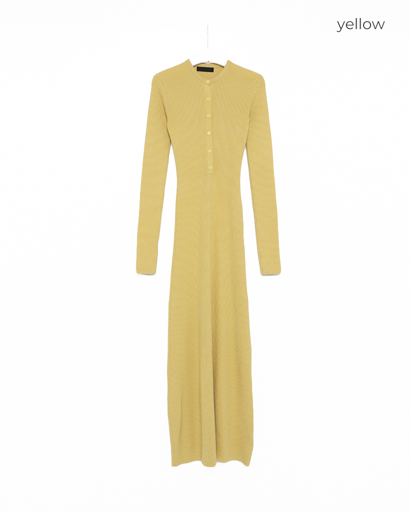 ボタンスリムロングワンピース | ファッション通販サイト NUGU