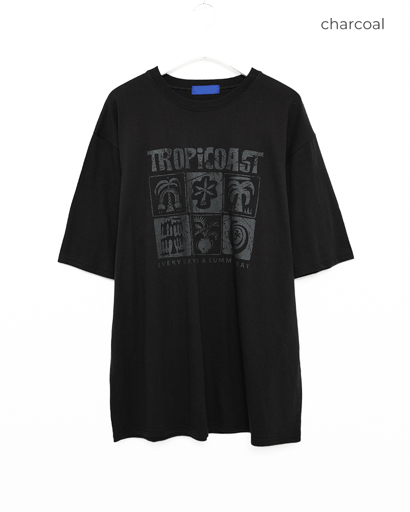 ユニセックス） TROPICOASTピグメントハーフTシャツ