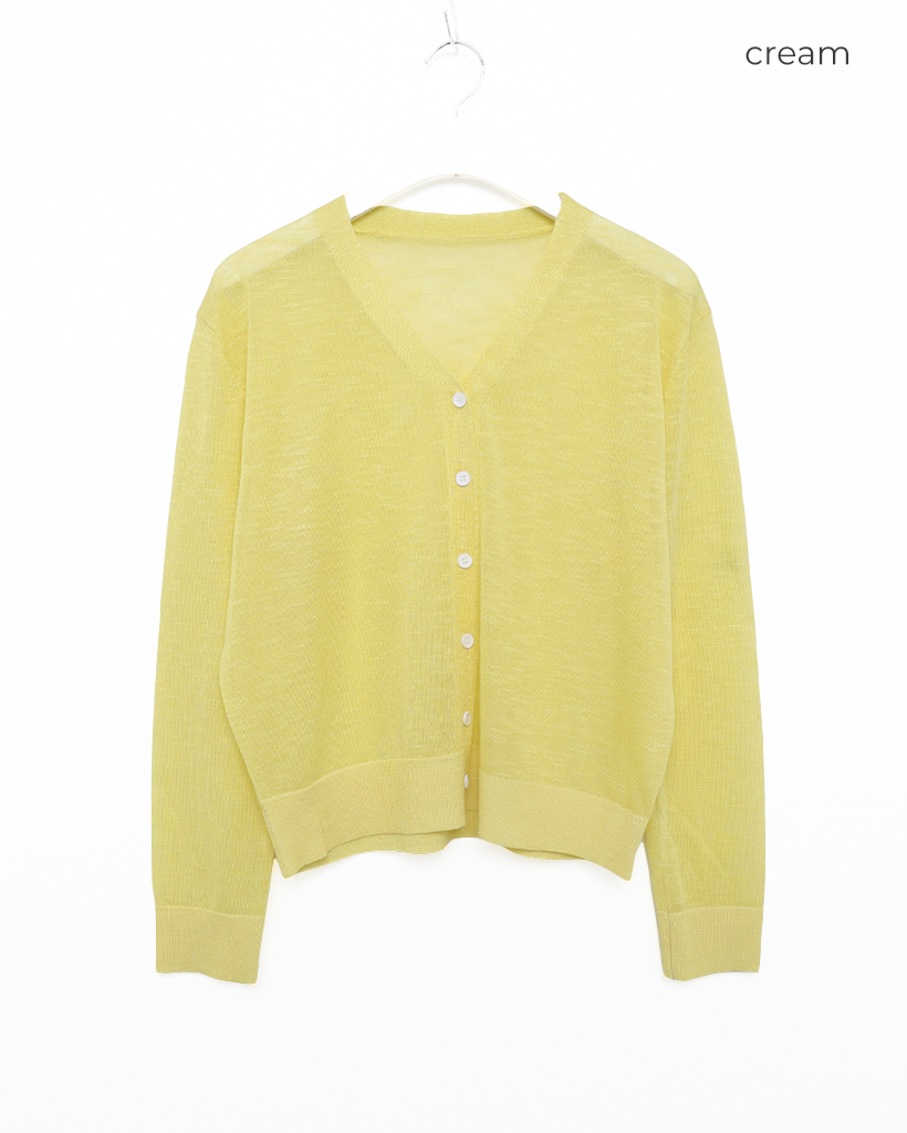 シースルーVネックカーディガン | ファッション通販サイト NUGU