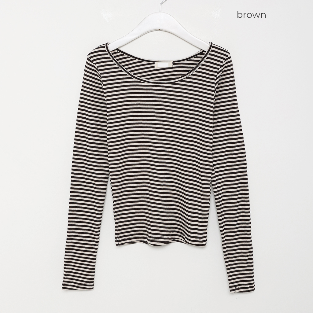 ストライプベーシックロングTシャツ | ファッション通販サイト NUGU