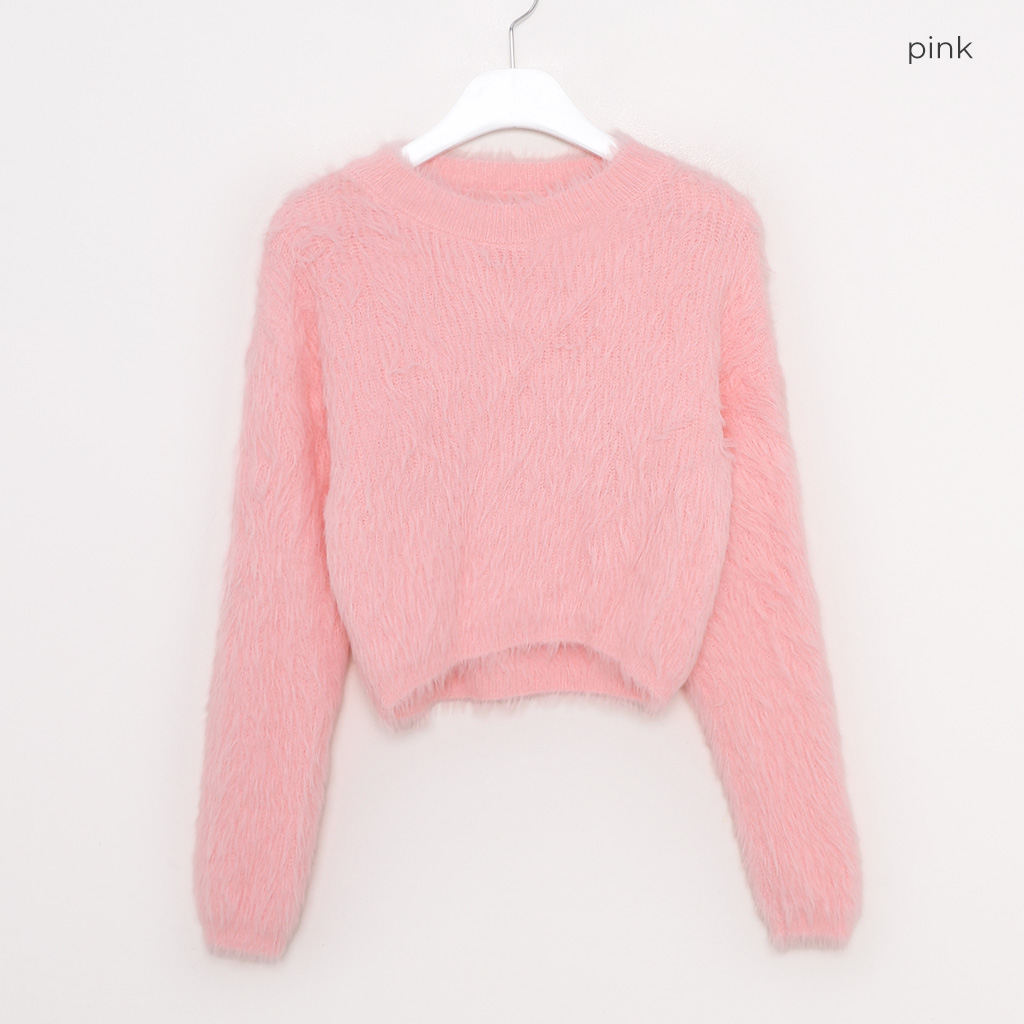 フラッフィークロップドニット | ファッション通販サイト NUGU