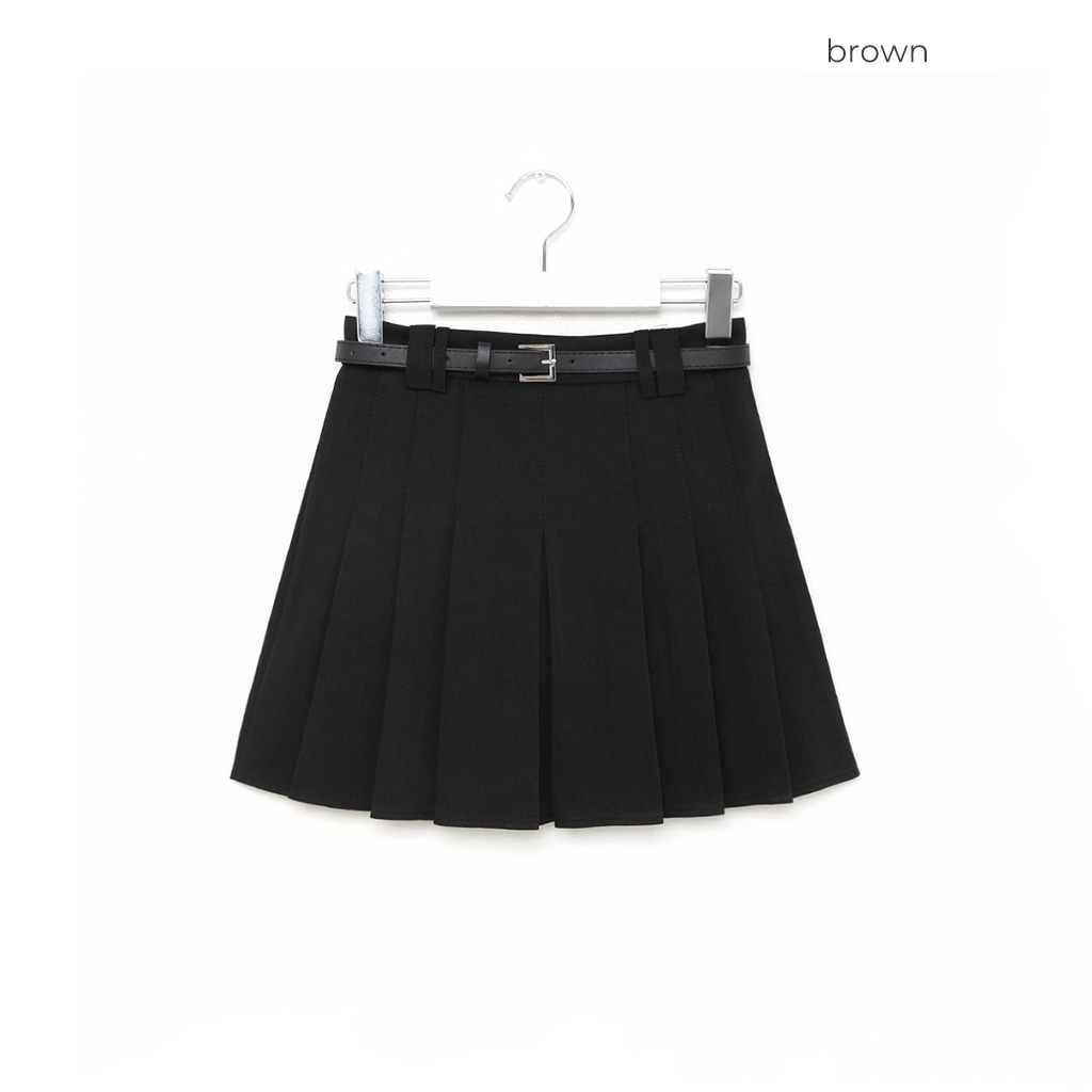 Nodress ミニスカート ベルトセットプリーツミニスカート | ファッション通販サイト NUGU