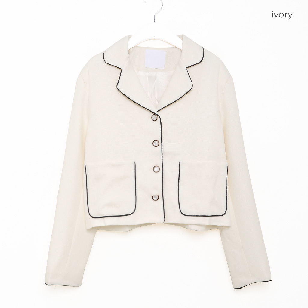 ラインポイントクロップドジャケット | ファッション通販サイト NUGU