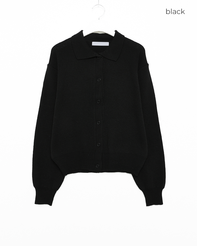 カラーネックニットカーディガン | ファッション通販サイト NUGU