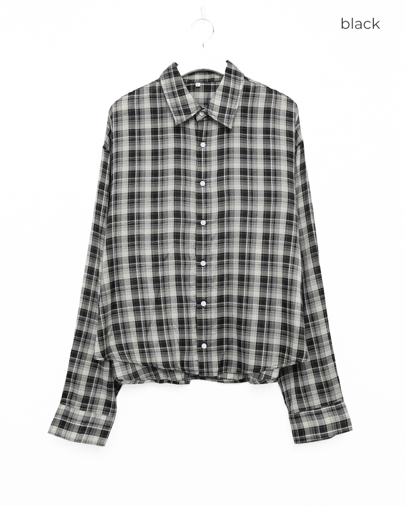 クロップドチェックシャツ | ファッション通販サイト NUGU
