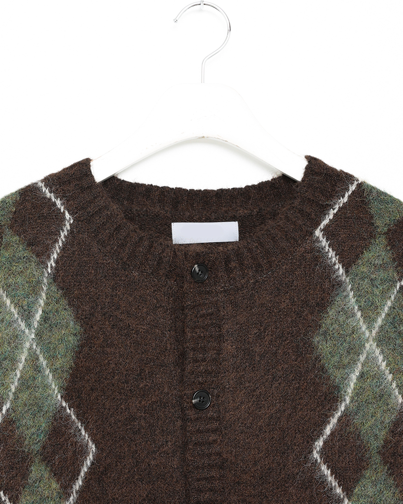 モヘアアーガイルカーディガン | ファッション通販サイト NUGU