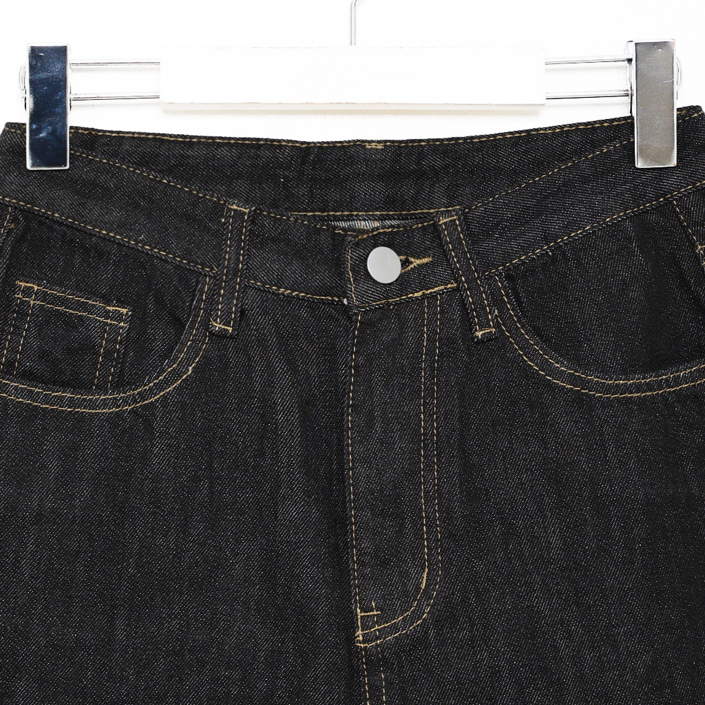 ステッチポイントワイドデニムパンツ | ファッション通販サイト NUGU