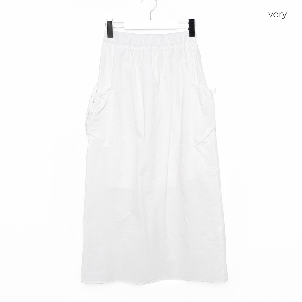 サイドポケットストリングロングスカート | ファッション通販サイト NUGU