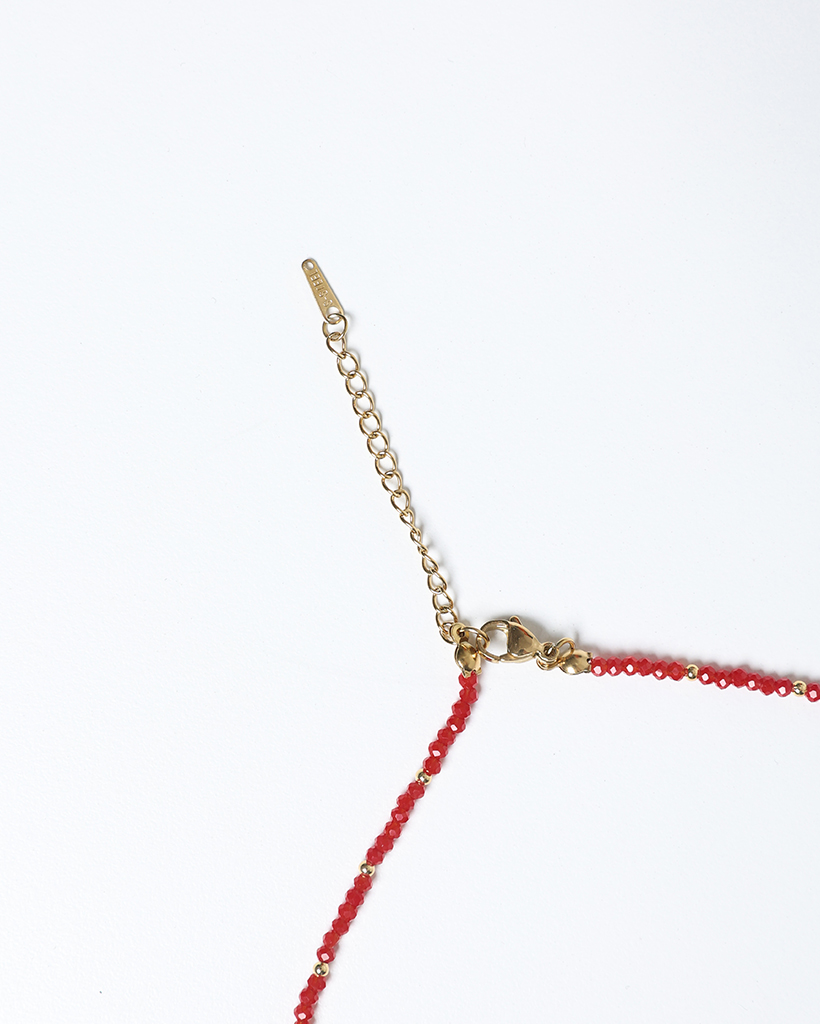 Needles ニードルス 赤 レッド ビーズネックレス ネックレス 箱付き Needles ニードルス 赤 レッド ビーズネックレス ネックレス 箱付き