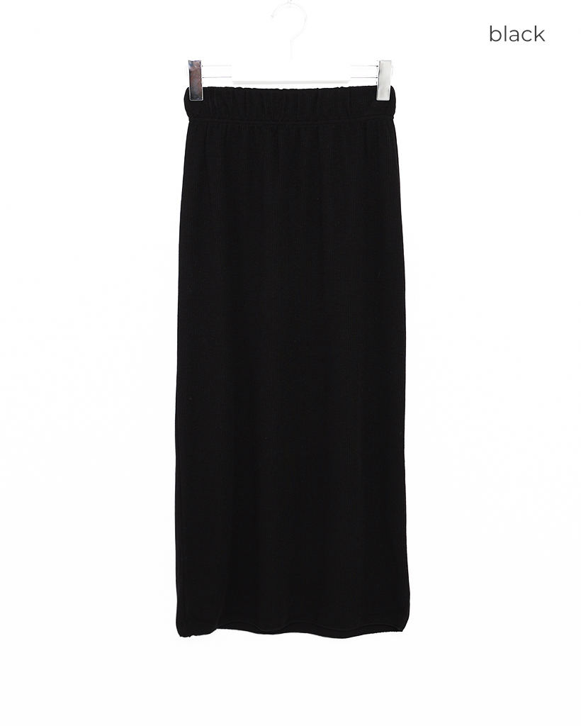 ウエストゴムリブロングスカート | ファッション通販サイト NUGU