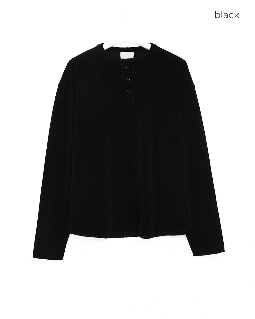 ベーシックヘンリーネックロングTシャツ | ファッション通販サイト NUGU
