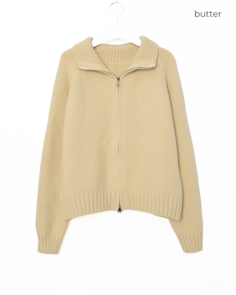 もぐ　Cニット 2点 2WAYニットジップアップ | ファッション通販サイト NUGU