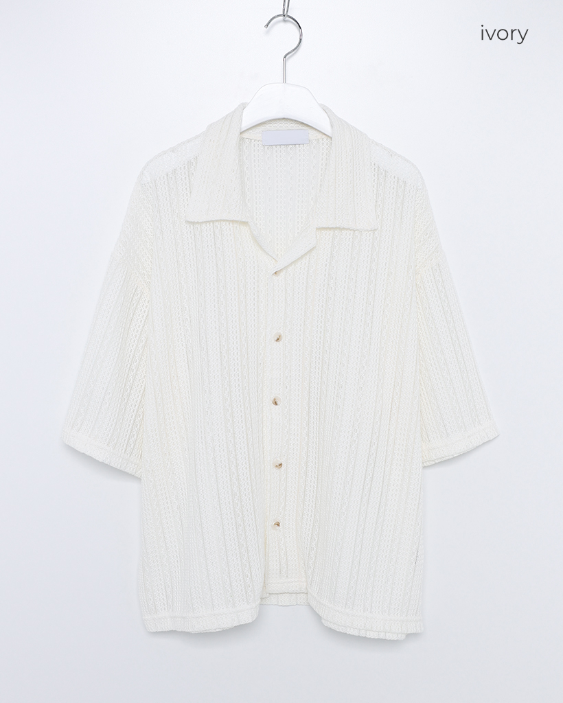 K*S様 バテンレース　ショートスリーブシャツ BEAUTY＆YOUTH UNITED ARROWS ブラウス シャツ バテンレース