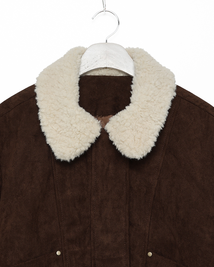 ファーカラーポイントブルゾンジャケット | ファッション通販サイト NUGU