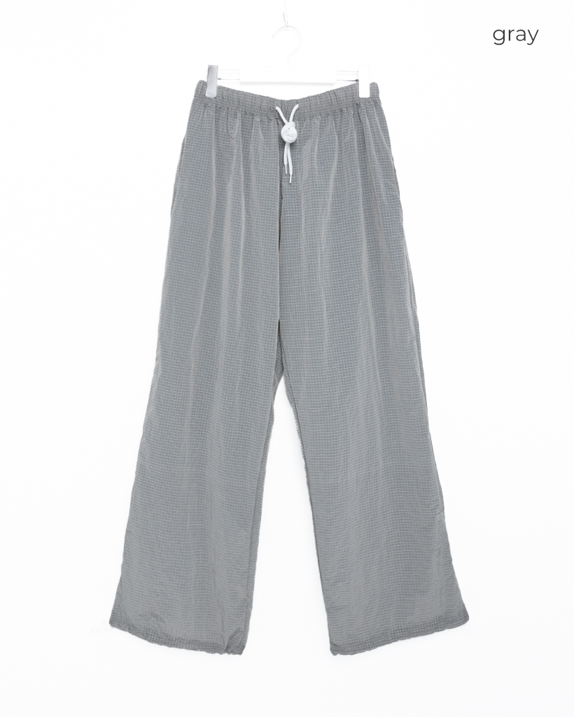 ユニセックス)ナイロンチェックストリングパンツ | ファッション通販
