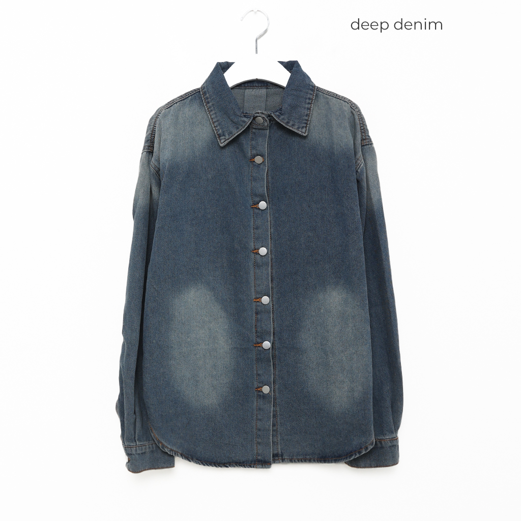 ルーズデニムシャツ＆ショートパンツセット | ファッション通販