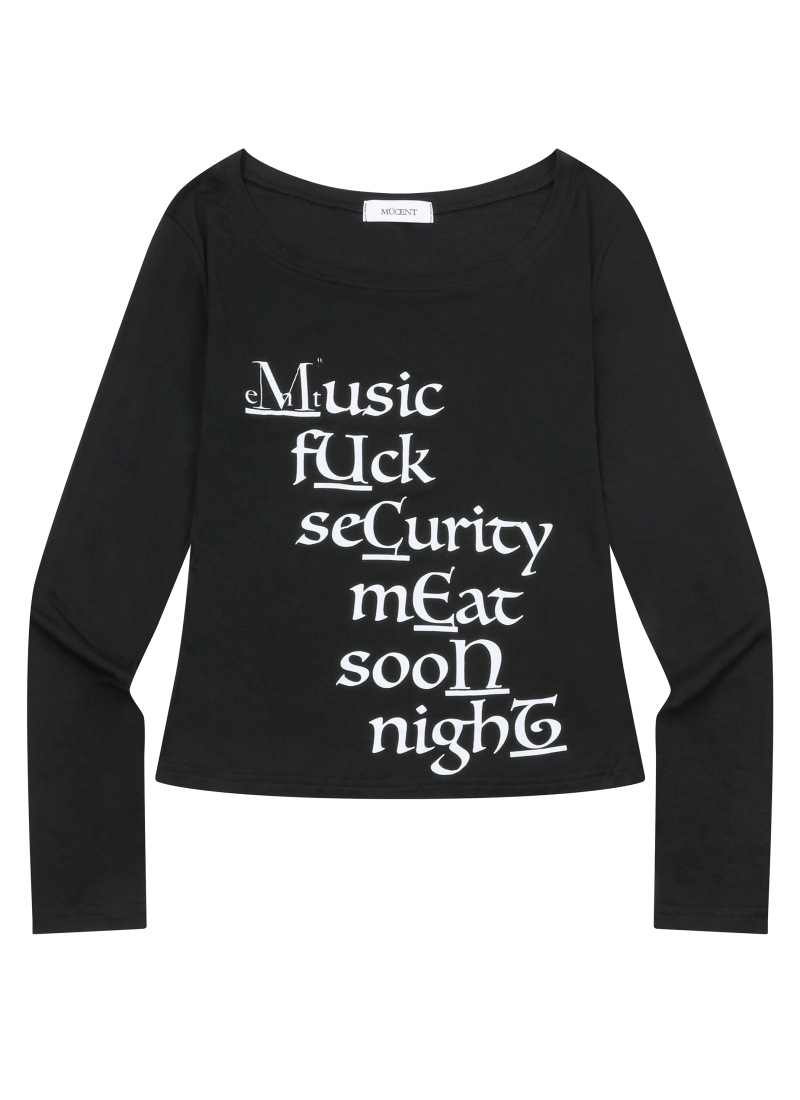 ★関税込★YOUHEE★LETTERING LONG SLEEVE ★ YMX by YellowMan Boy's Madkool Long Sleeve Sepia Yakuza