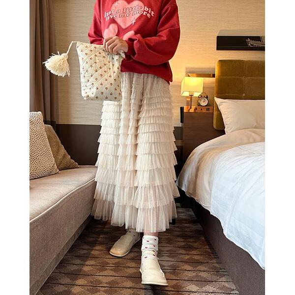 スカート YUZUKA ティアードバルーンミニスカート | ファッション通販サイト NUGU