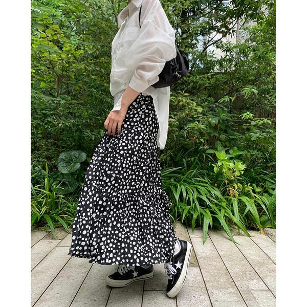 ILLIGO イリゴ ドット スカート ドットロングスカート | ファッション通販サイト NUGU