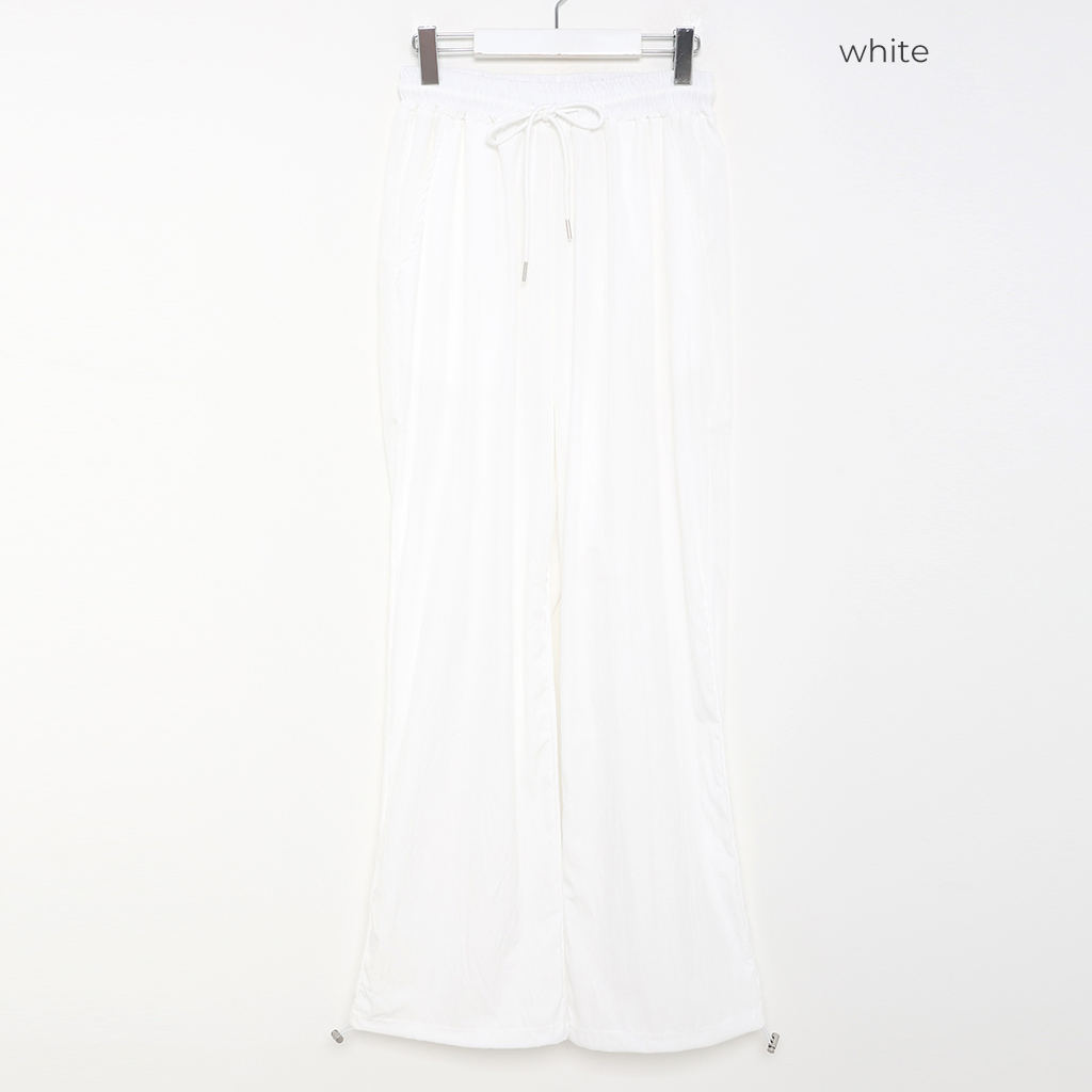 ユニセックス）ウエストドローストリングレーヨンパンツ