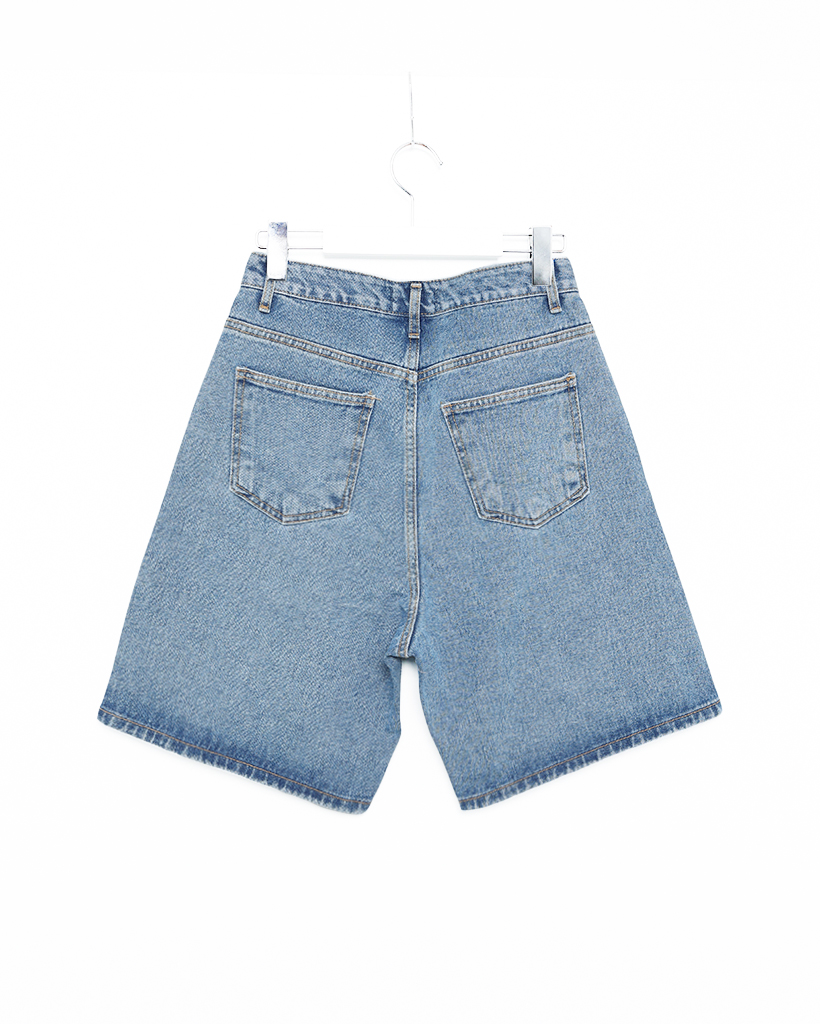 ストレートハーフデニムパンツ | ファッション通販サイト NUGU