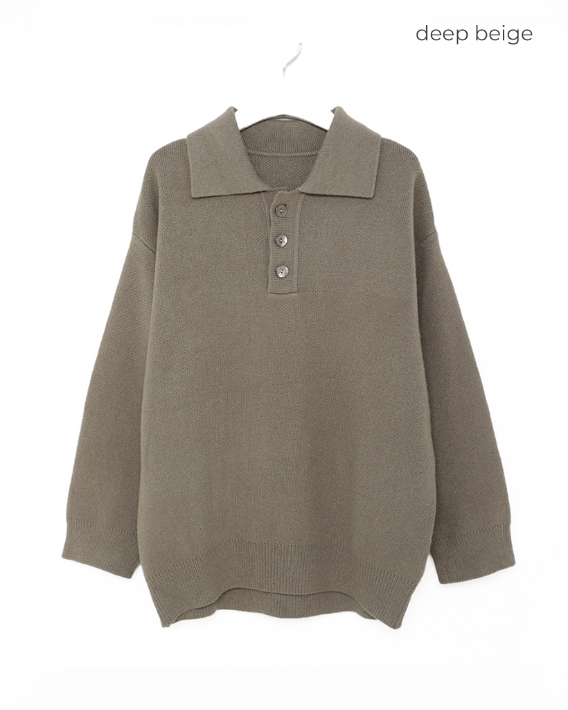 ユニセックス)ハードボタンカラーニット | ファッション通販サイト NUGU