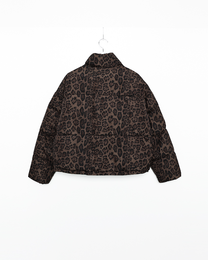 ユニークヒョウ柄ダウンジャケット | ファッション通販サイト NUGU