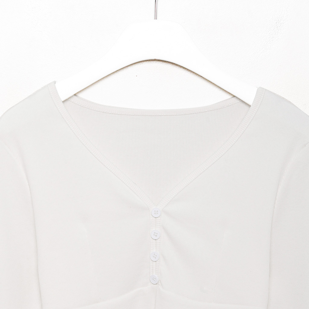 ハーフボタンvネックTシャツ | ファッション通販サイト NUGU