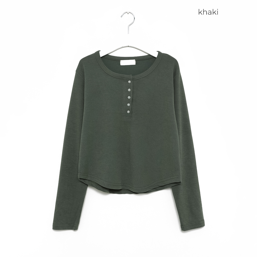 たろうページ シンプルヘンリーネックTシャツ | ファッション通販サイト NUGU