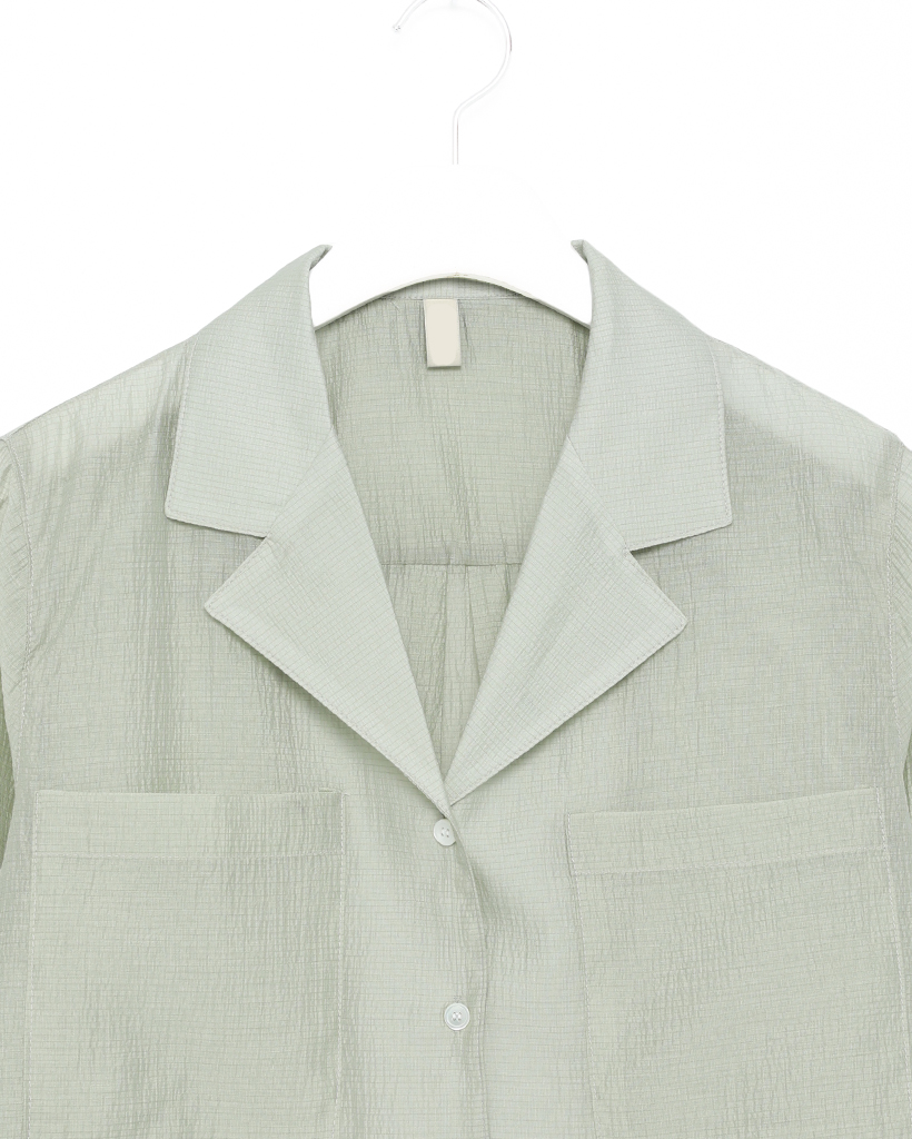 JAPAN vintage 日本製 テンセル100％ オープンカラーシャツ S緑 USA製 90s OLD STUSSY Cotton Open Collar S/S Shirt 緑 L 白