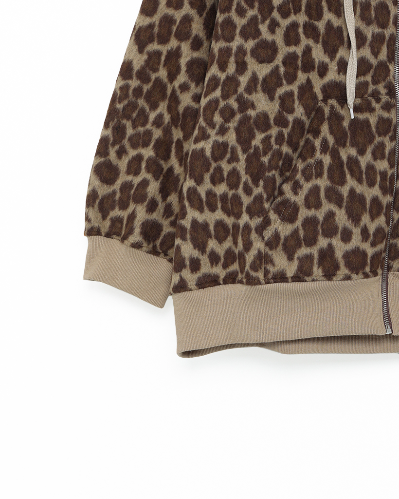 レオパードジップアップパーカー | ファッション通販サイト NUGU