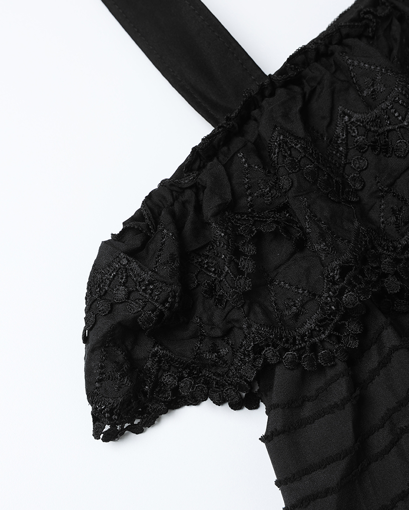 パンチングレースフリルティアードトートバッグ | ファッション通販