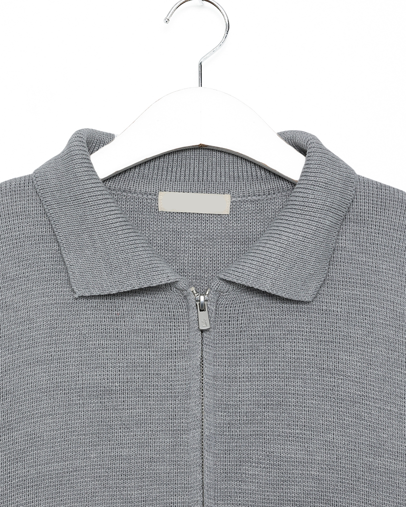 y2k ダブルジップジャケット v系 Japan core 平成 お兄系　グレー カラーダブルジップアップジャケット | ファッション通販サイト NUGU