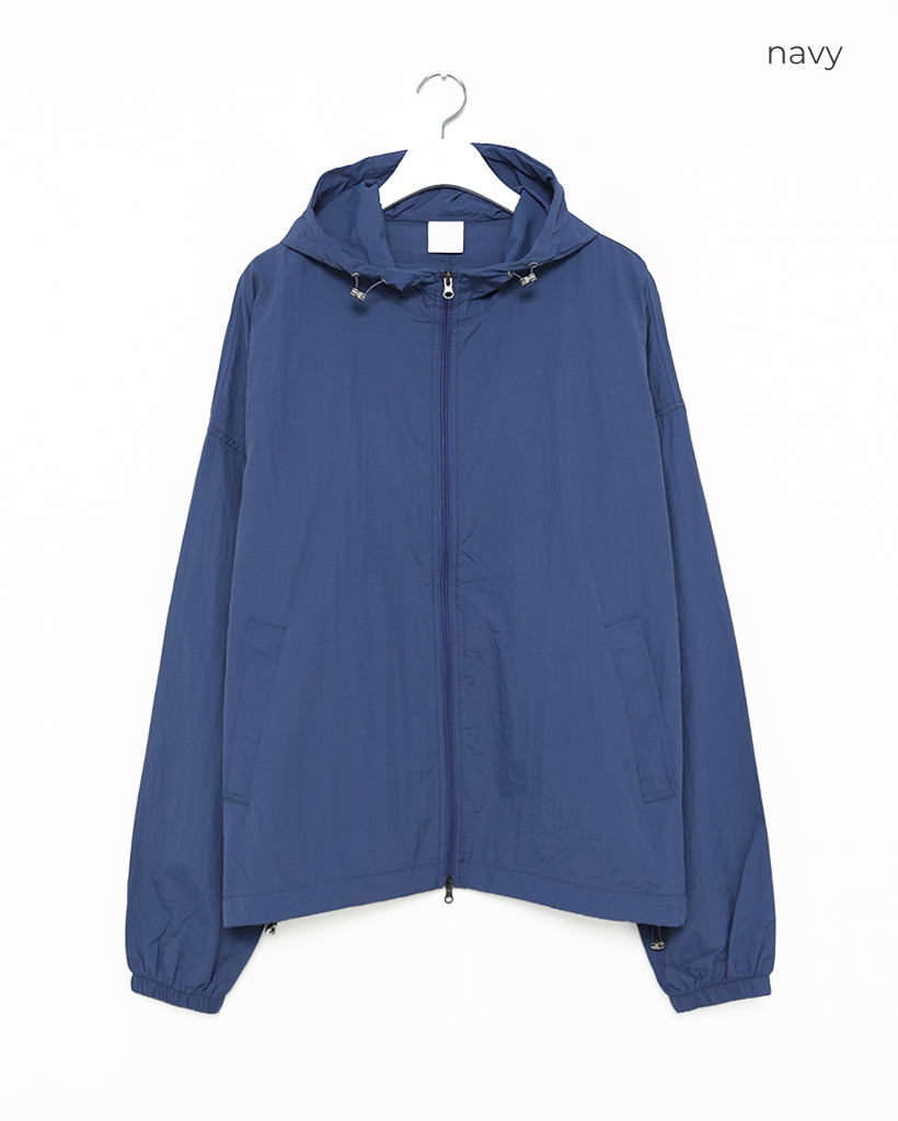 防水ウィンドブレーカー LL ネイビー ネイビー 【OUTDOOR PRODUCTS】【7L-8L】フルダルタフタ裏メッシュ