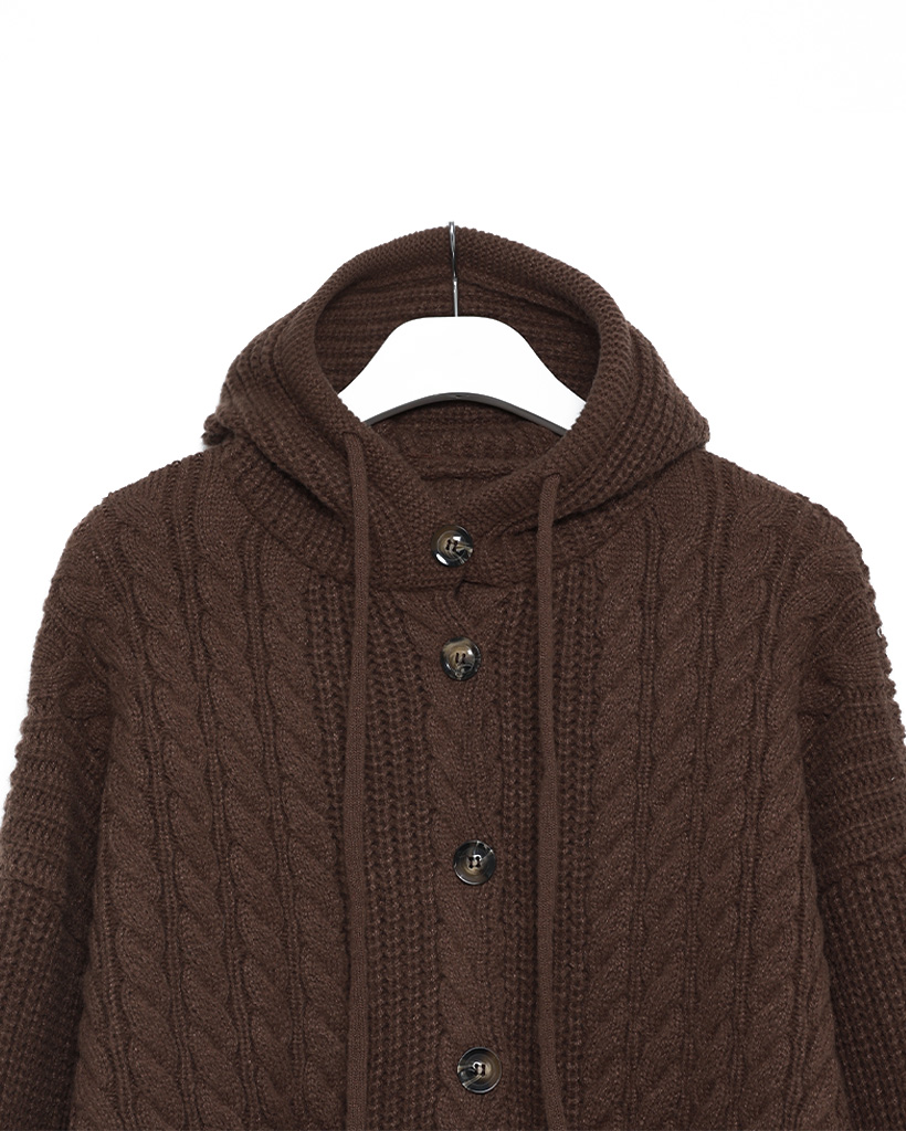 ユニセックス）ケーブルパーカーカーディガン | ファッション