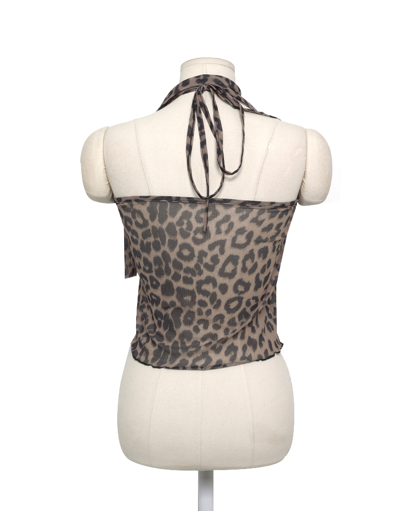 ヒョウフリルノースリーブ | ファッション通販サイト NUGU