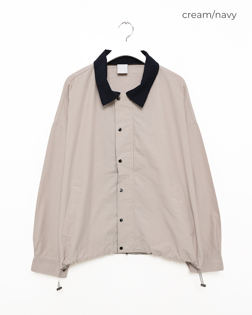 ユニセックス)カラー配色ミリタリージャケット | ファッション