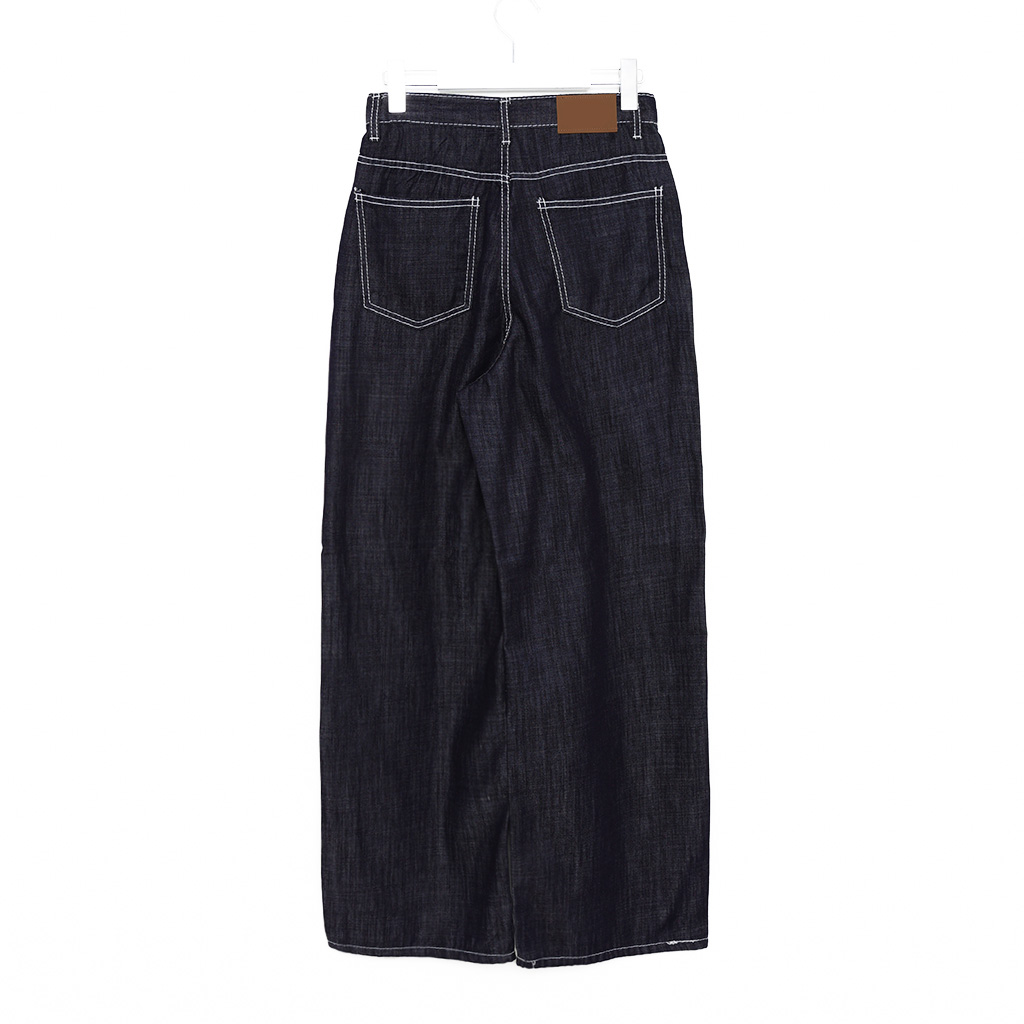 深いデニムワイドパンツ | ファッション通販サイト NUGU
