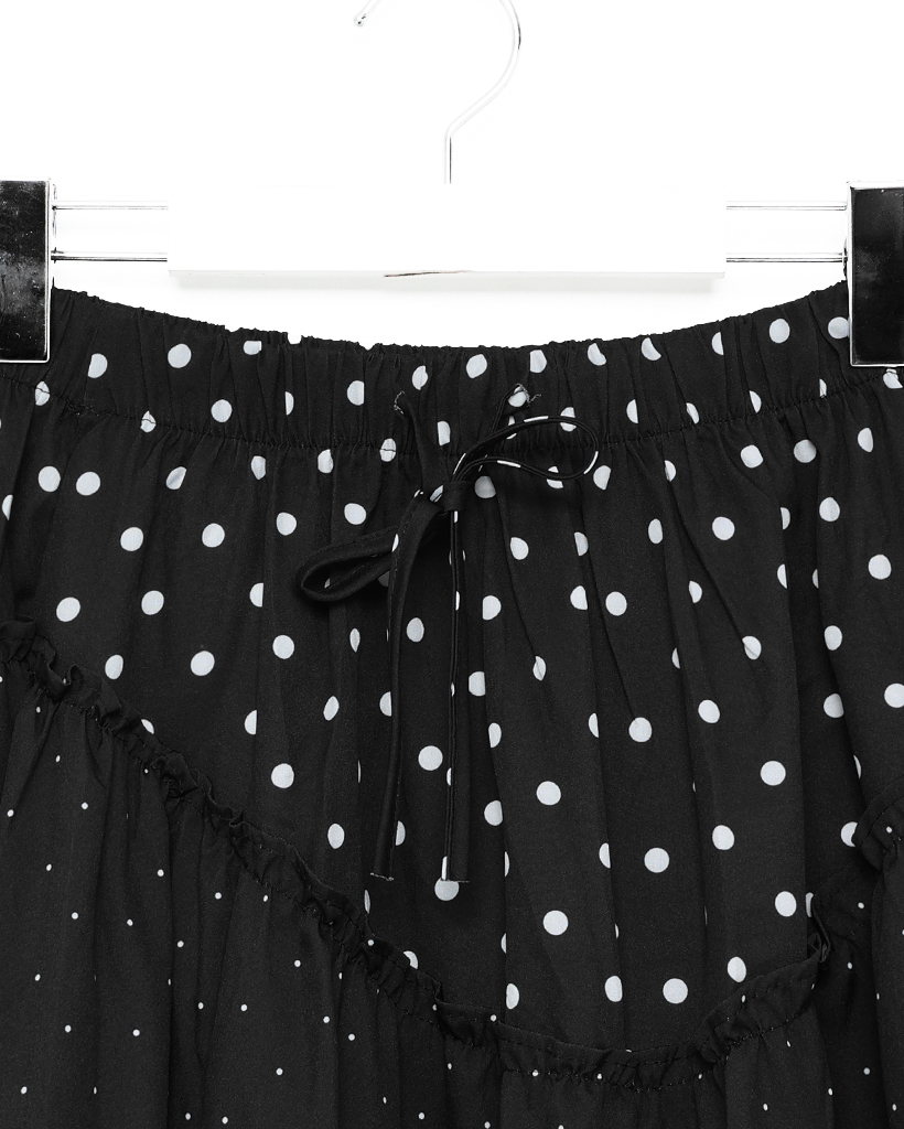 ドットフリルロングスカート | ファッション通販サイト NUGU