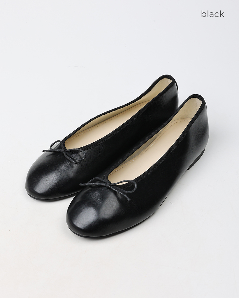 VIVIA 38 MARGO ネイビー リブ編み フラットシューズ