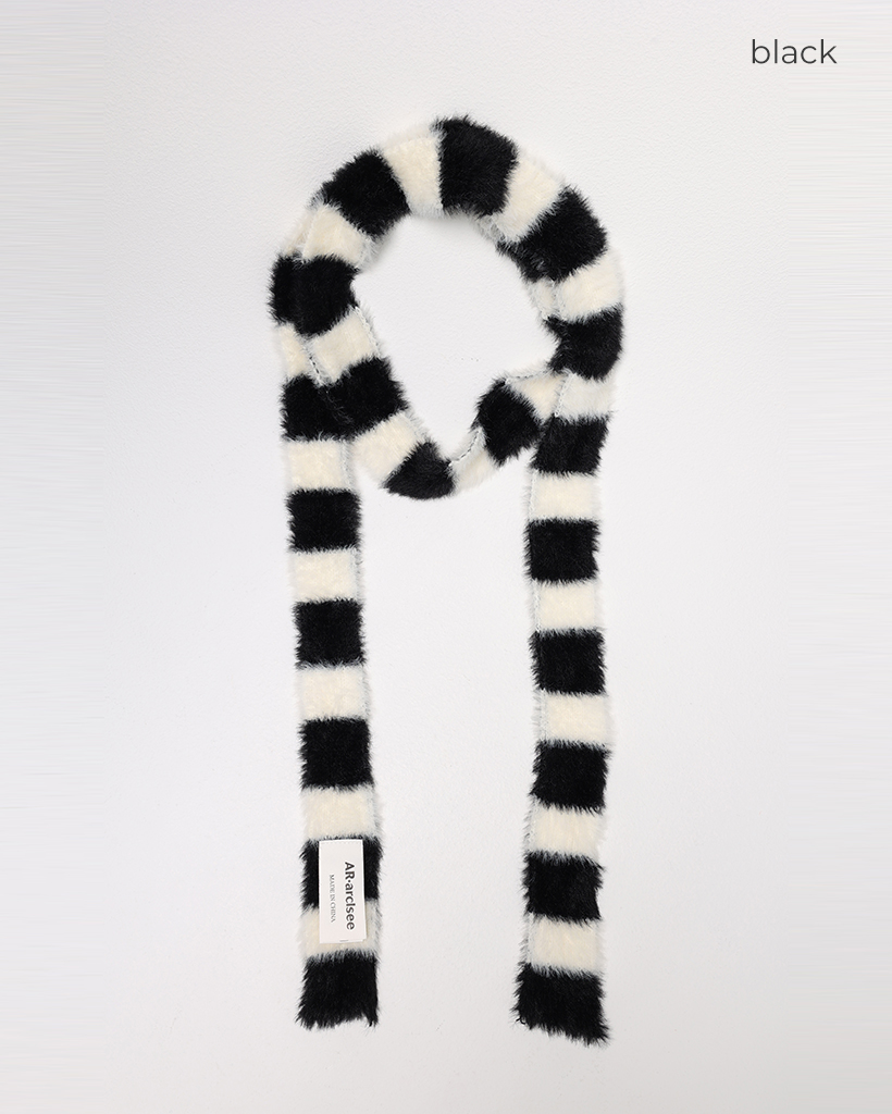 OPEN YY ストライプ ニットマフラー OPEN YY ストライプ ニットマフラー