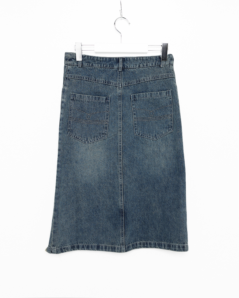 デニム ミディスカート ダメージカットオフデニムミディスカート | ファッション通販サイト NUGU