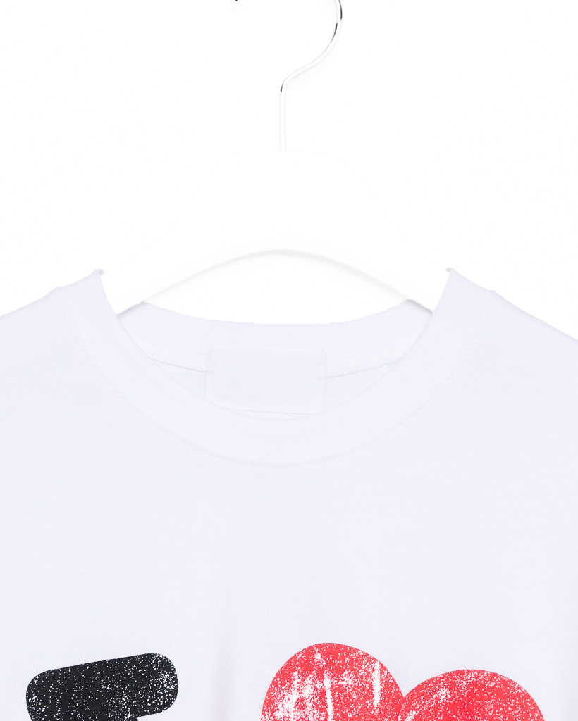 ユニセックス)オーバーフィットLOVE半袖Tシャツ | ファッション