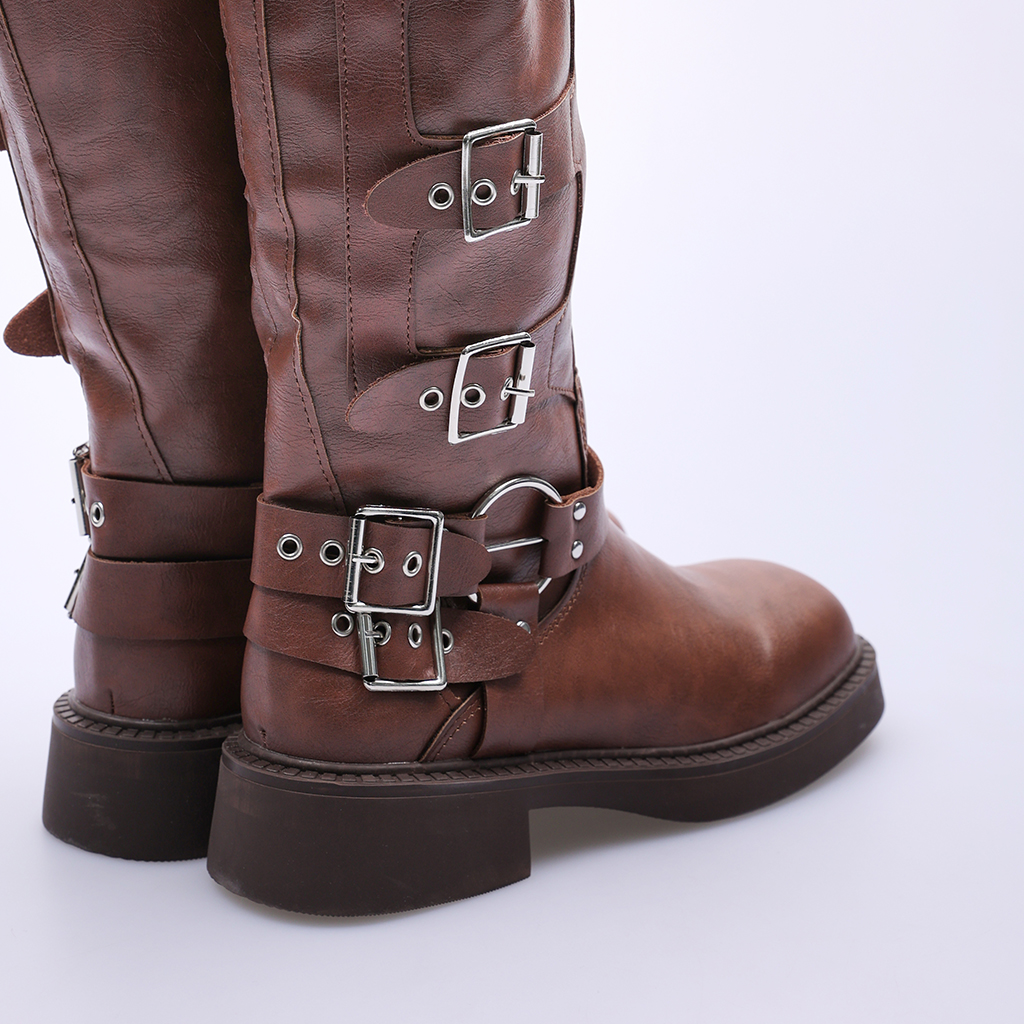 NaoPoolll バッグ・ブーツ・ウエア上下 バックルポイントロングブーツ | ファッション通販サイト NUGU