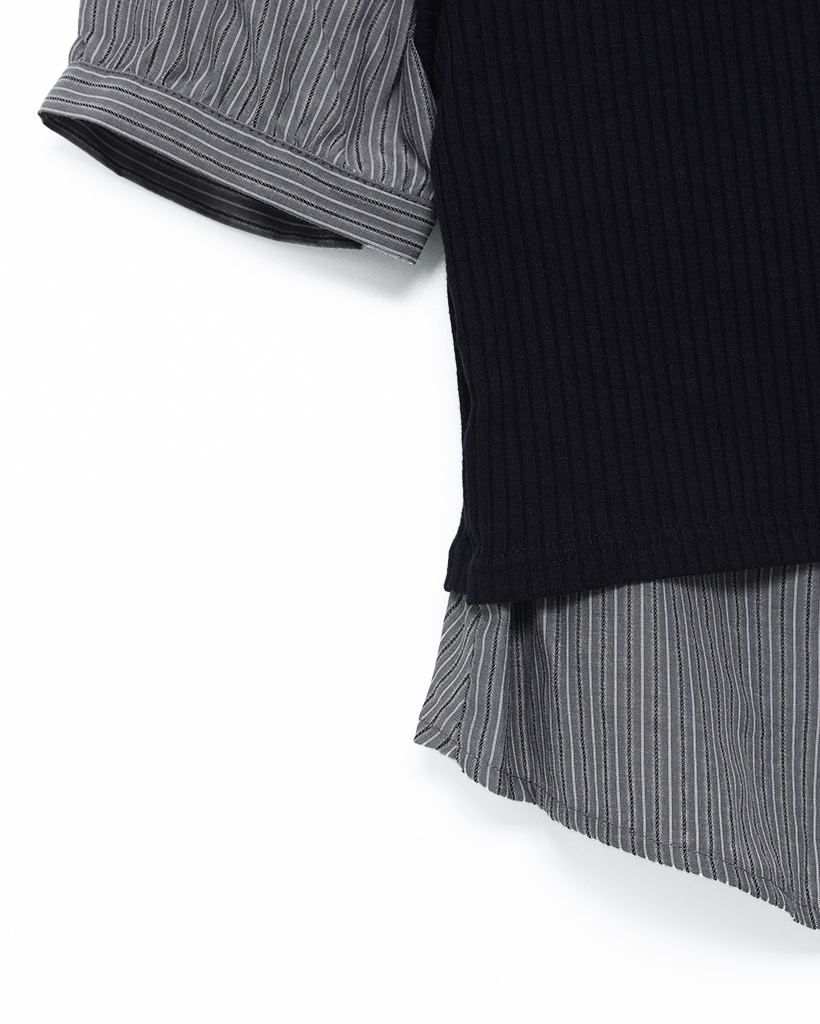 ニットビスチェレイヤードシャツ | ファッション通販サイト NUGU