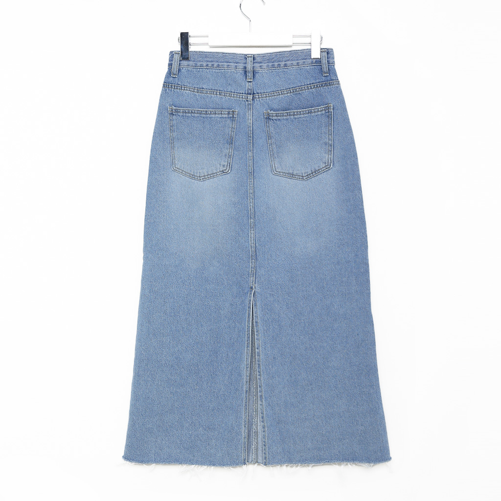 KSUBI MUSE MAXI スリットデニムスカート 秋再入荷]マキシスリットデニムロングスカート | ファッション