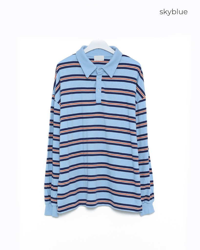 ユニセックス）ボーダーカラー長袖Tシャーツ | ファッション通販サイト