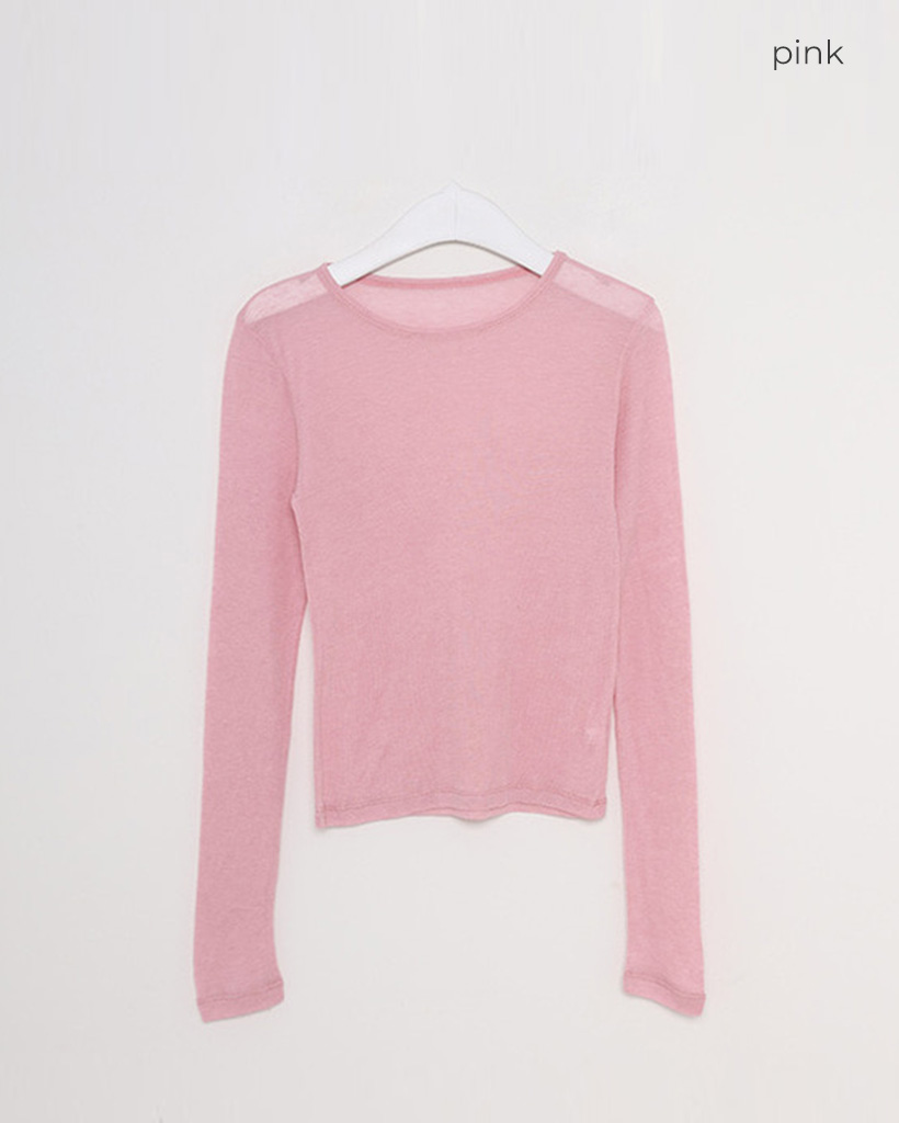 シースルーロングスリーブTシャツ | ファッション通販サイト NUGU