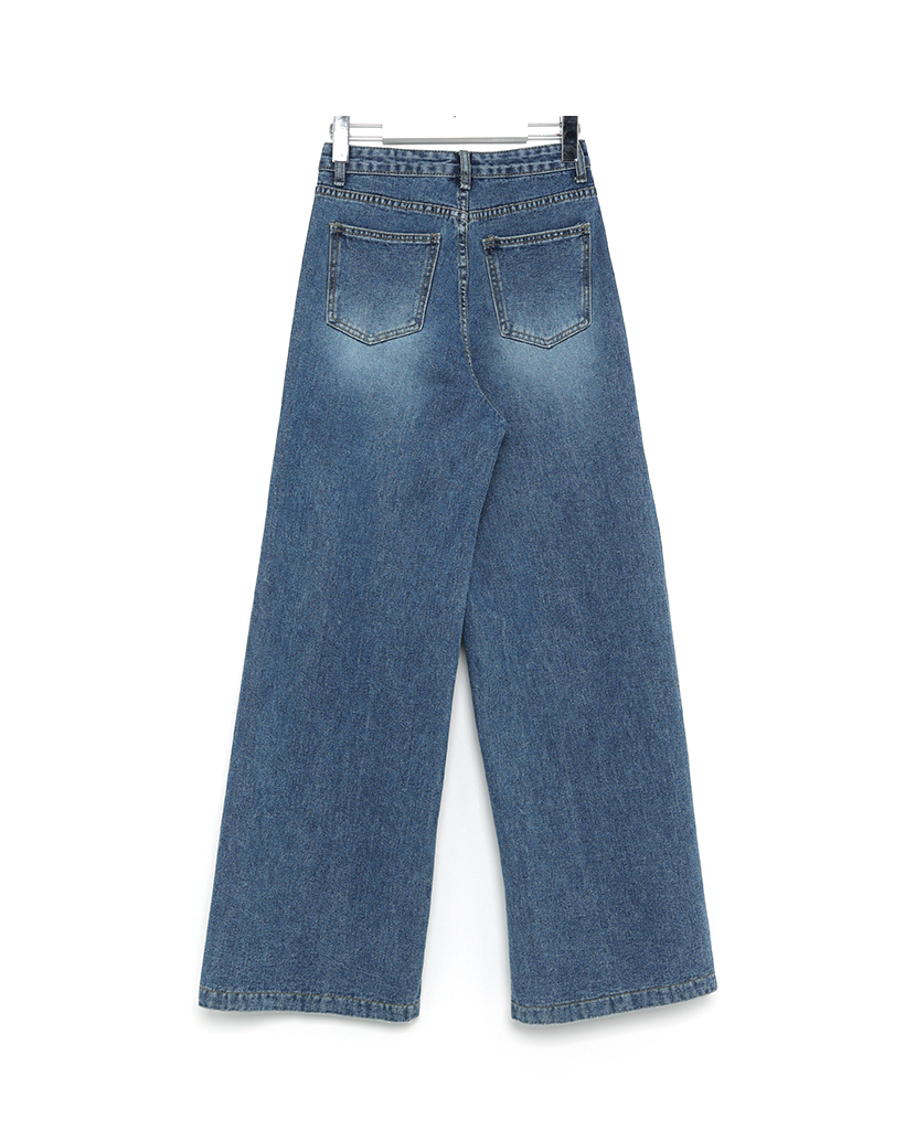 ロゲツです。 ポケットセンタープレスデニムパンツ | ファッション通販サイト NUGU